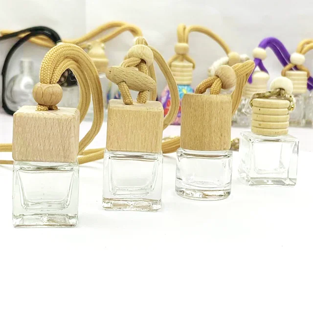 

Cheap Price Glass 6ml 8ml 10ml Empty Car Hanging Perfume Bottle Air Freshener Diffuser Bottle Pendant