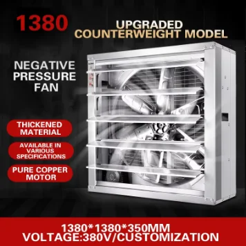 Negative Pressure Exhaust Fan, Wall, Axial, 380V/220V, 1100W - detail 8