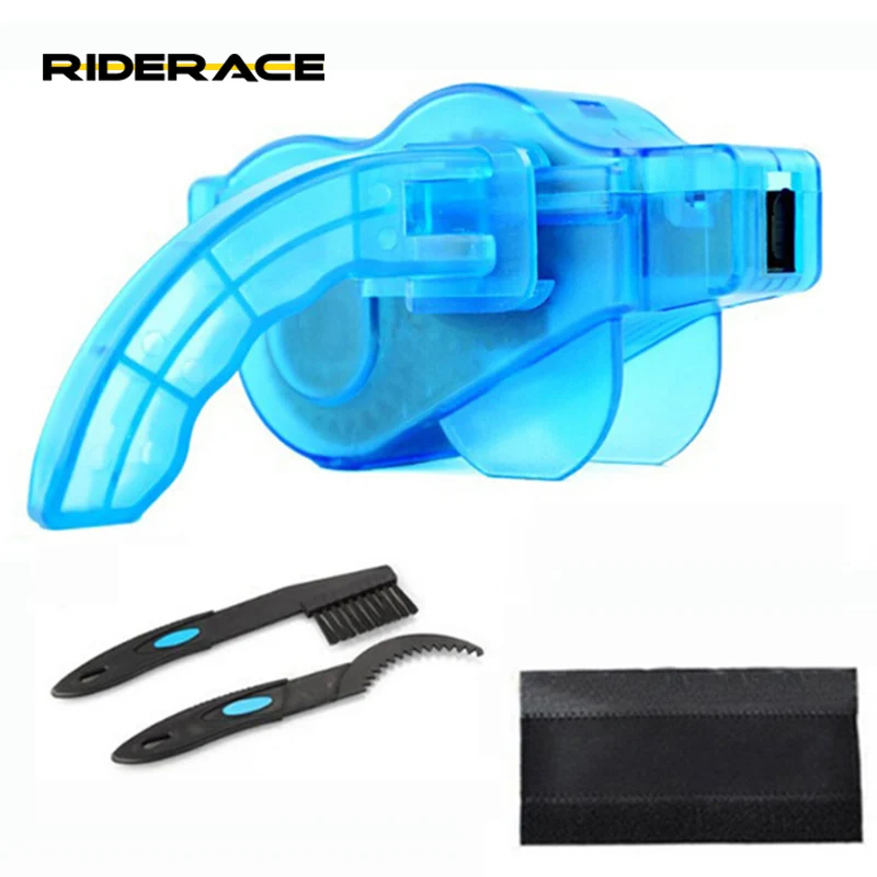 

Bicycle Chain Cleaner Cycling Cleaning Brushes MTB Bike Quick Washing Tool Kit Scrubber Bikes Maintenance Chain Protector, Blue