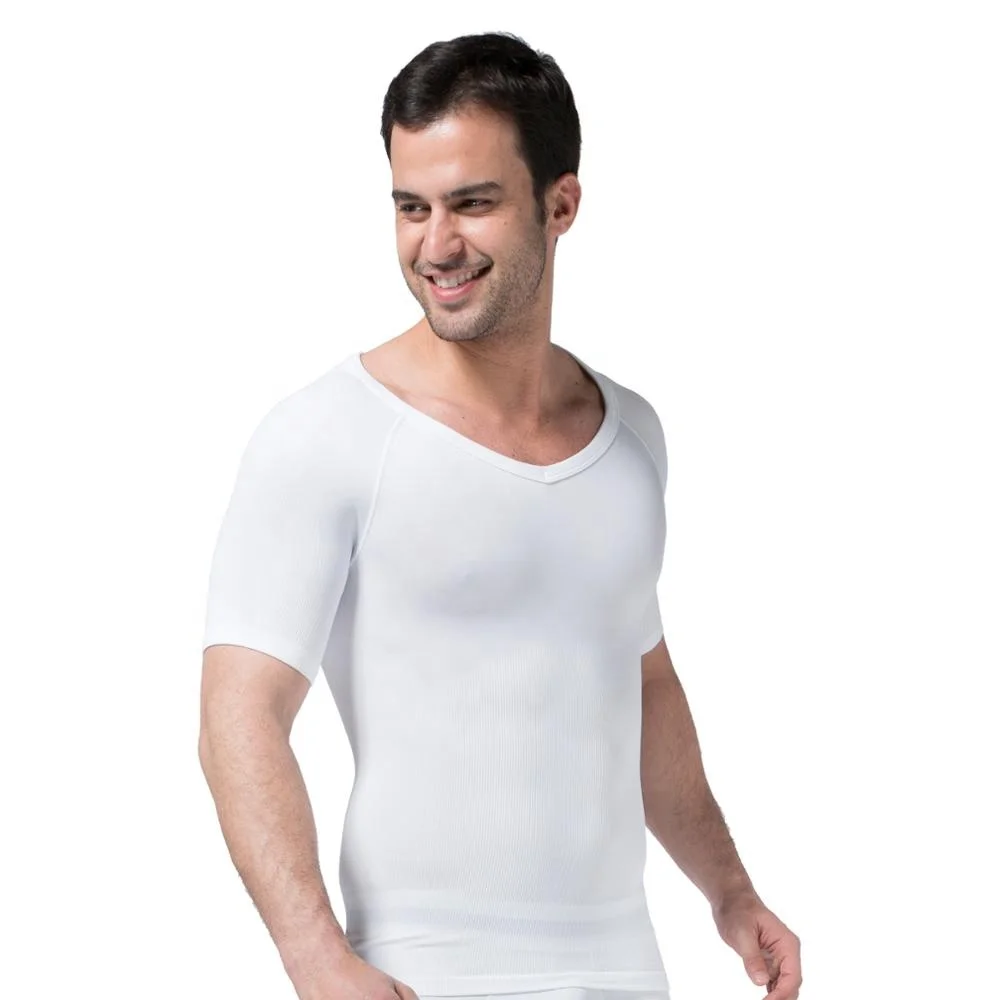 
T049 Seamless V-Neck Posture Correction Compression Slim Fit Tummy Control Body Shaping 