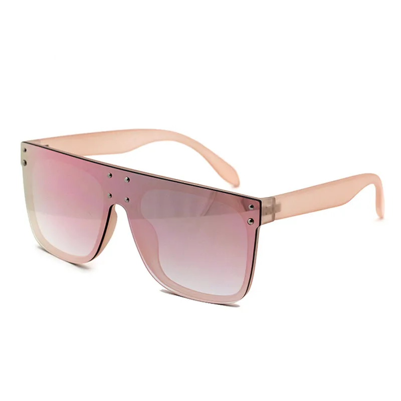 

VIFF Oversized Windproof Fashion Pink Sun Glasses HP20430 Women Shades One Piece Lens Sunglasses, Multi