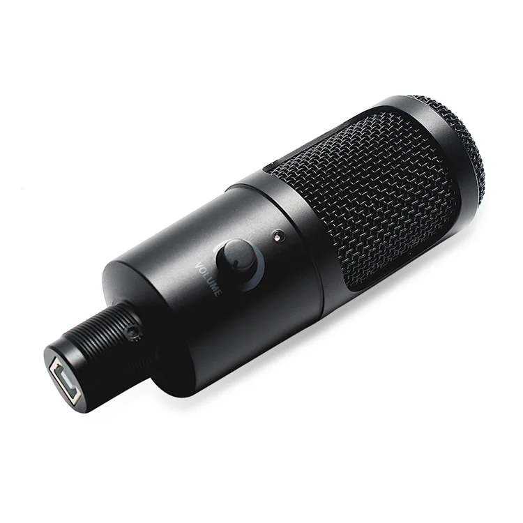 
USB Metal Studio Mic Desktop Microphone Recording Vlog Podcasting Video Condenser Microphone Kit Set with stand 