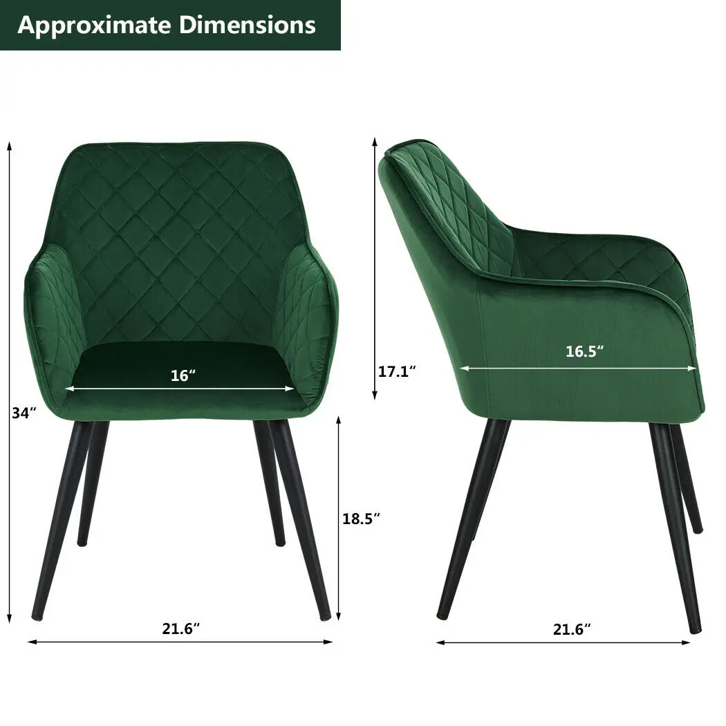 Modern Tufted Upholstered Dining Chairs With Arms - Buy Coastal Dining Chairs,Kitchen Dinette ...