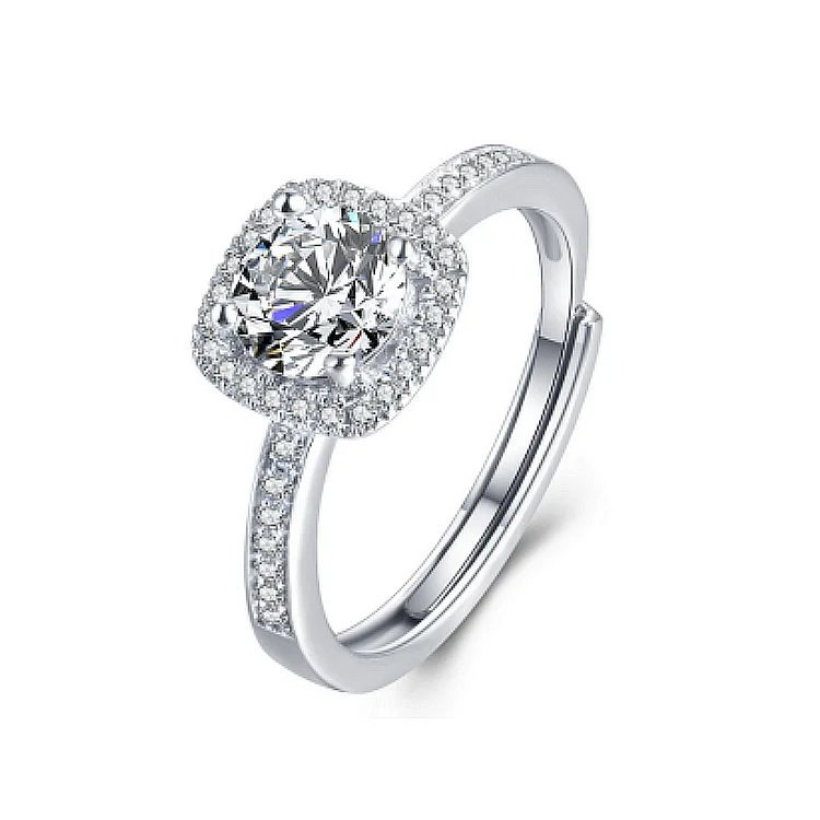 

Luxury Eternity Moissanite ring 1CT Silver 925 Wholesale jewelry wedding rings