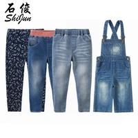 

ShiJun SGS Manufacturer Kids Clothes Fashion Baby Girl Elastic Jeans