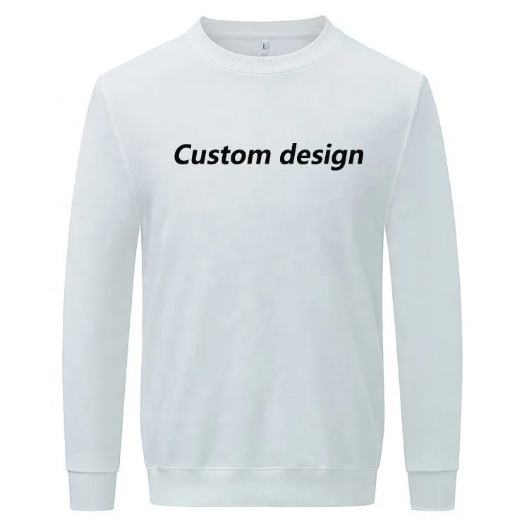 

In Stock 100 Cotton Sweatshirts Wholesale Custom Printing Mens Crew Neck Sweatshirt