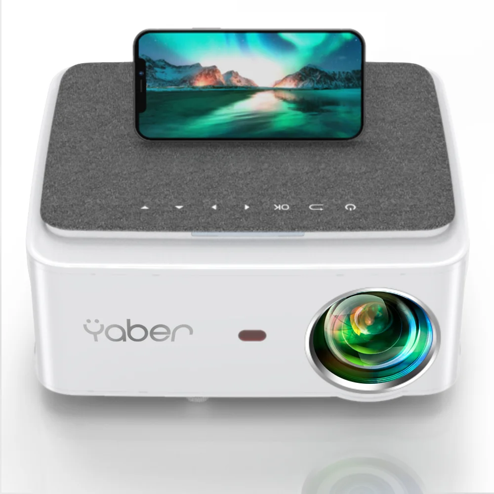 

Yaber V6 WiFi LED Projectors Support 4K Native Full HD 1080P HiFi Stereo Sound 4P&4D Keystone Correction LCD Mini Home Projector
