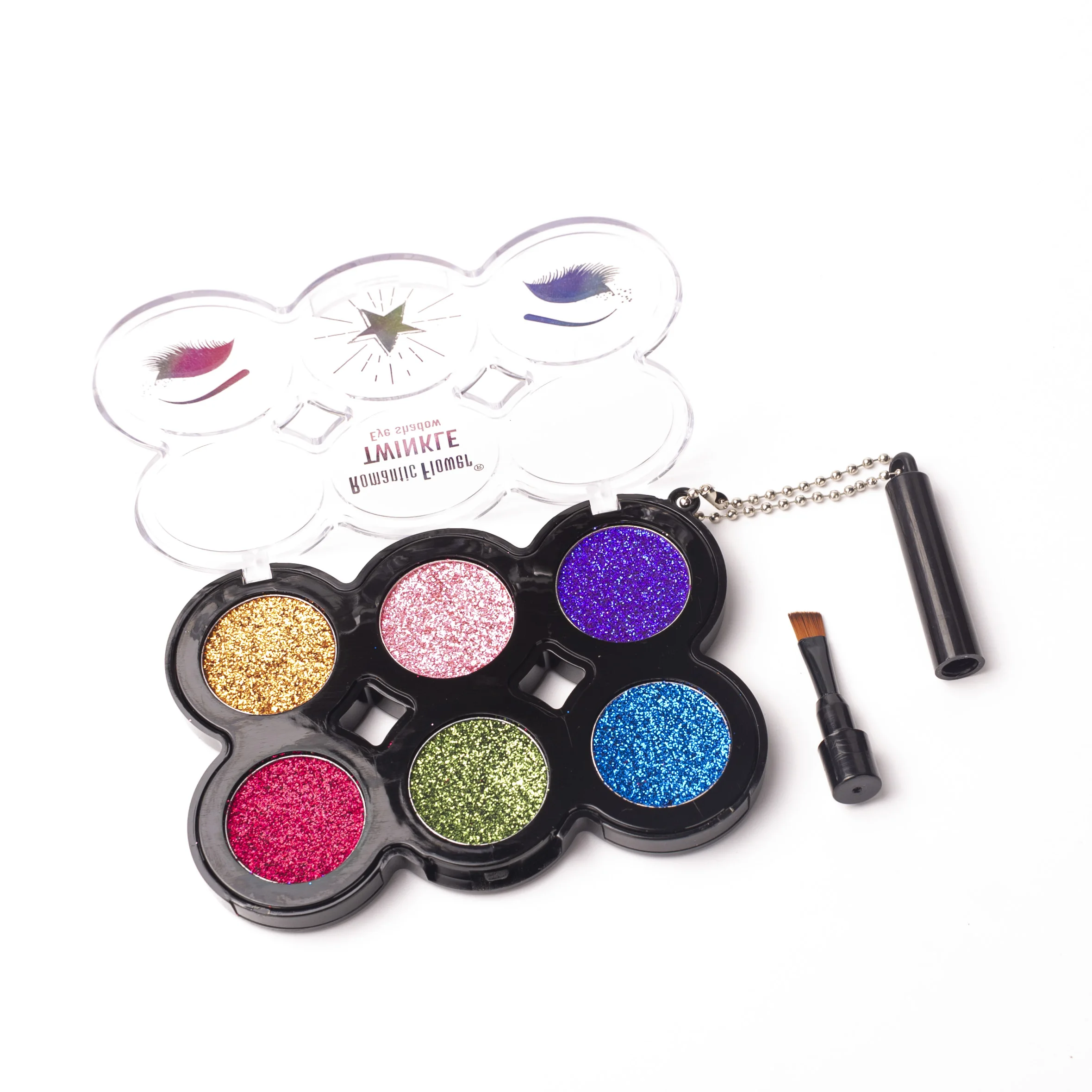 

High Quality Pigment 6 Colors Professional Eyeshadow Palette Cosmetics Private Label