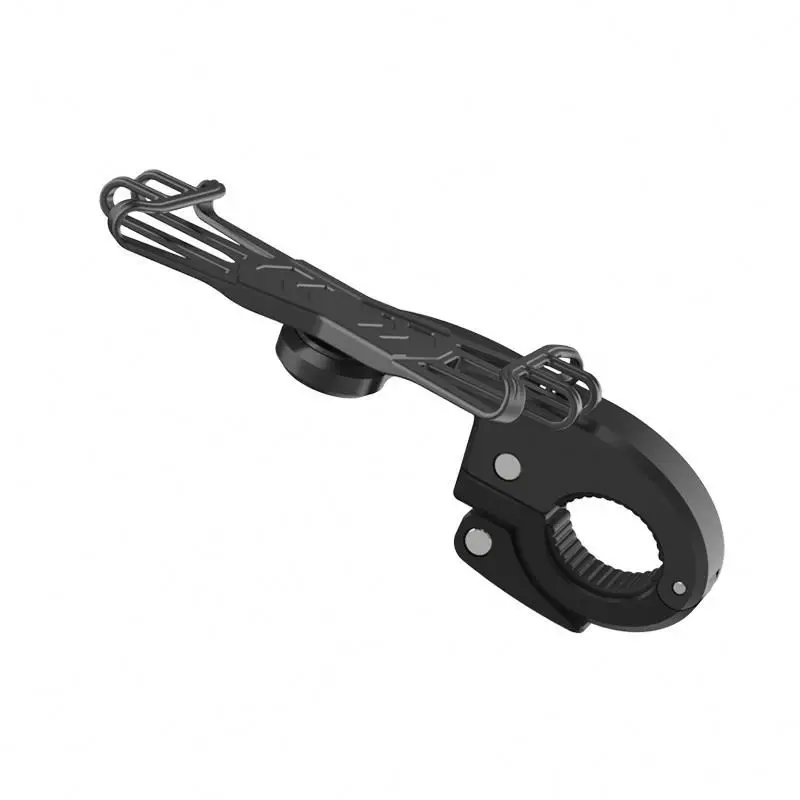 

Bike bicycle phone holder TOLv5 360 degree rotation adjustable detachable universal silicone mount cell bike mobile phone holde, Black