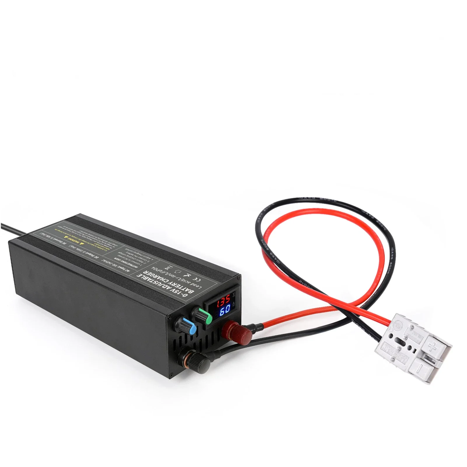

DDP 3S 4S 0-15v voltage current adjustable 50A 60A 85A fast battery charger 12V 12.6V 14.6V for vehicle