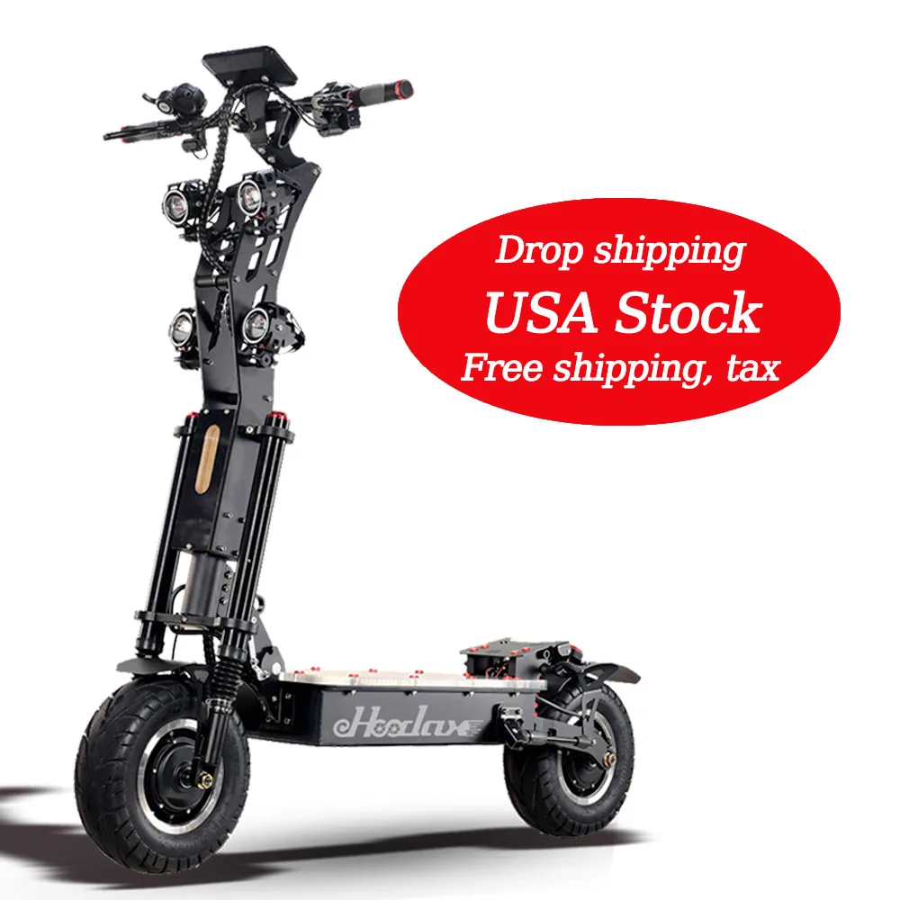 

USA EU Stock Free Shipping 2022 New Design Powerful 8000W 72V 50Ah Escooter BH08 Folding Dual Motor Electric Scooter