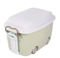 

2020 Wholesale BPA Free Plastic Cartoon Car Kids Toy Storage Box with Wheel