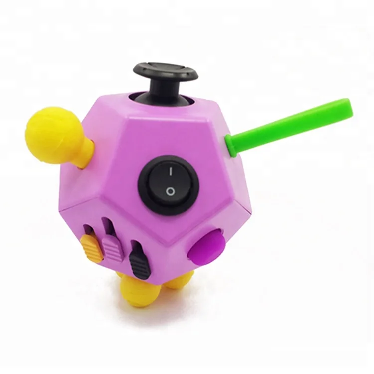 

Autism Mini Decompression Anti-Stress Relief Magic 12 Sides Finger Fidget Cubo Fidget Sensory Toys For Kids Adults