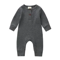 

2019 toddler rompers girls boys knitted ribbed baby romper 0 years winter