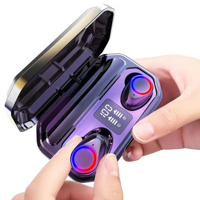 

Smart Led Digital Display M12 BT 5.0 Wireless Earbuds with 2000 Mah Charging Box TWS Stereo Headphones in-Ear Earphone