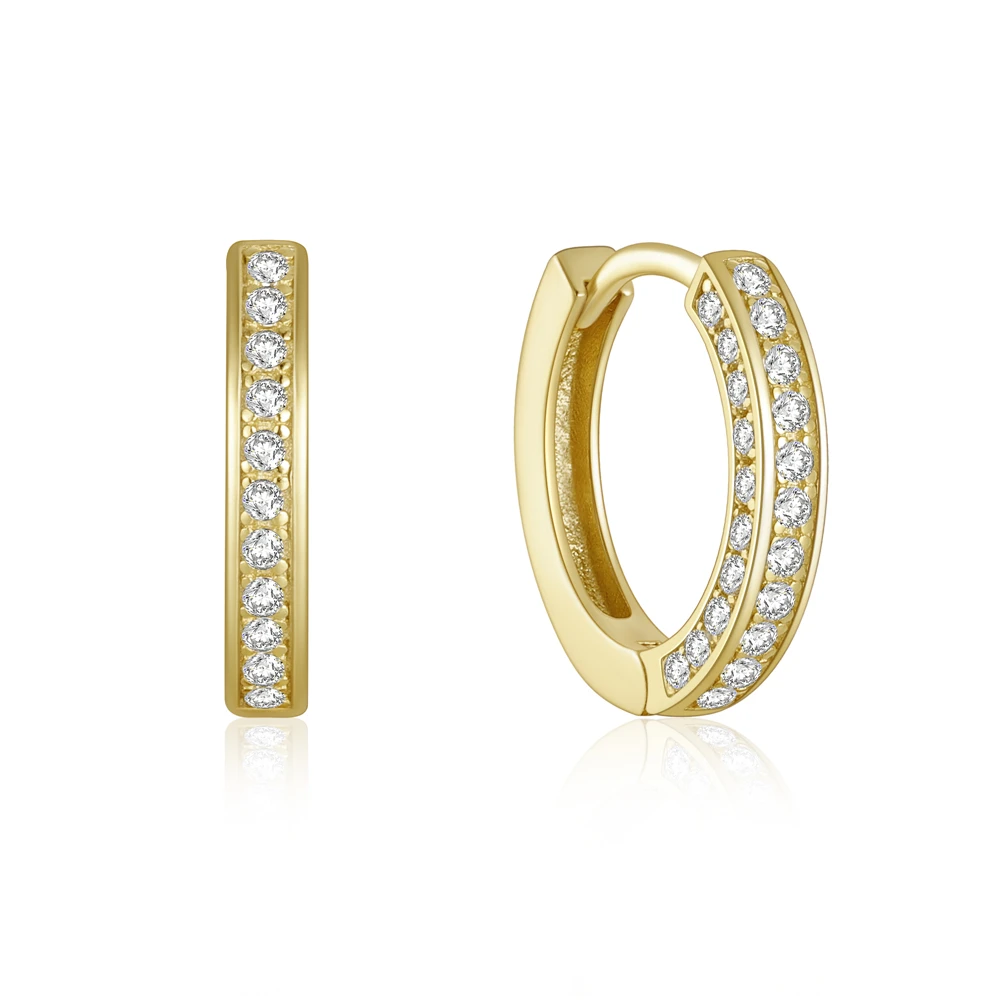 

2023 New Design Three rows of diamond-set earrings 925 Sterling Silver Fashion Jewelry hoop Earring Fine Jewelry Earrings