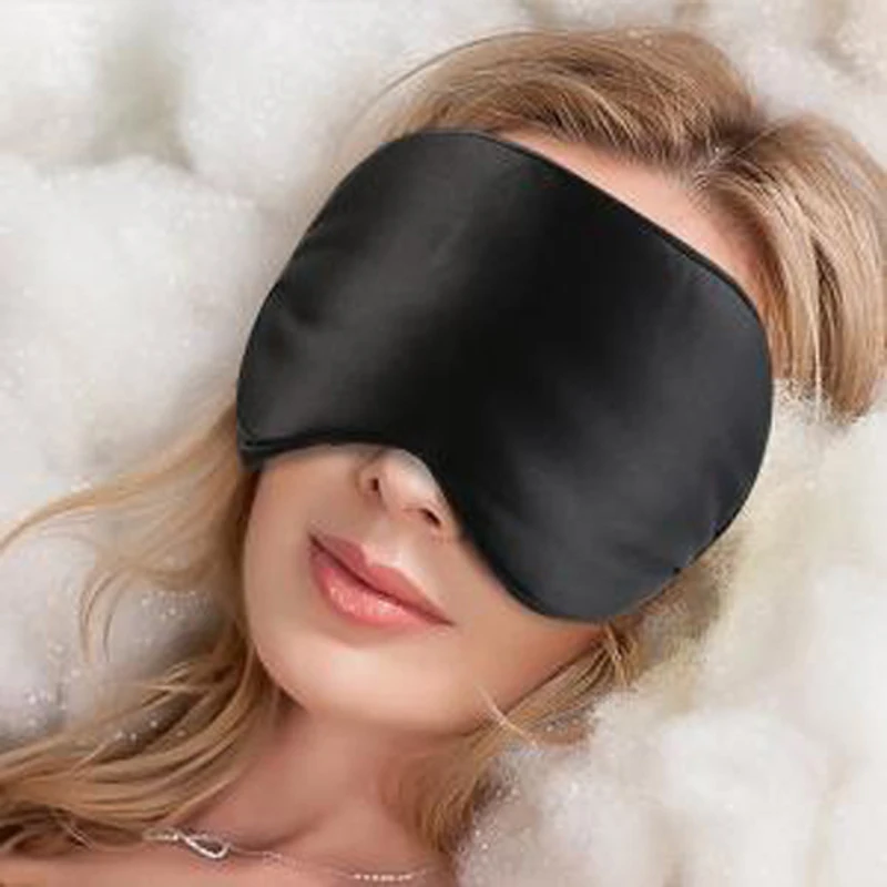 

100% mulberry silk eyemask 19 momme weight charmeuse silk, Many color can be choosen or printed