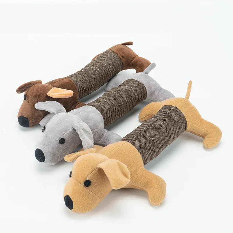 

New Three-color Striped Dog Pet Relieve Boredom Sleep Toy Plush Cat Toy Dogs Accessories Toys