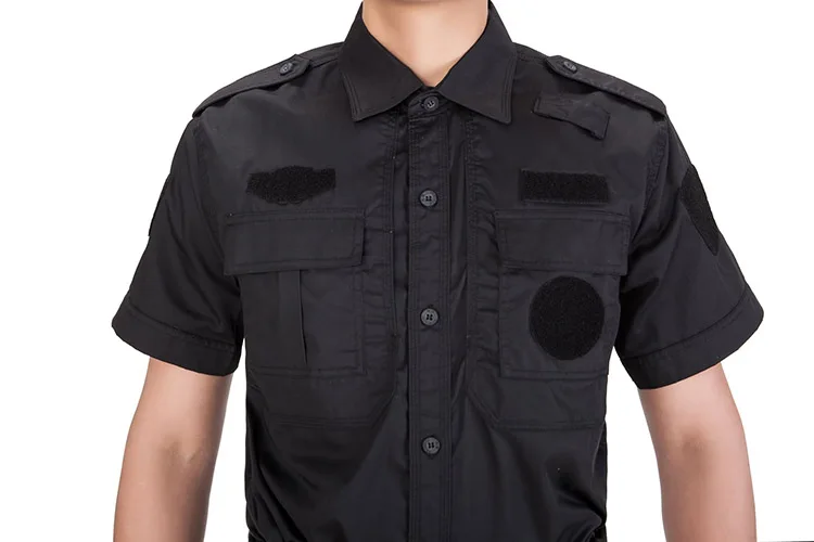 100 Cotton Security Guard Uniforms Clothes Security Custom Blue Black