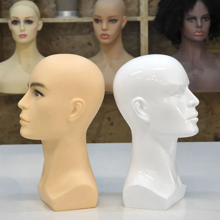 

Wig Display High Quality Realistic Pvc Man Mannequin Head