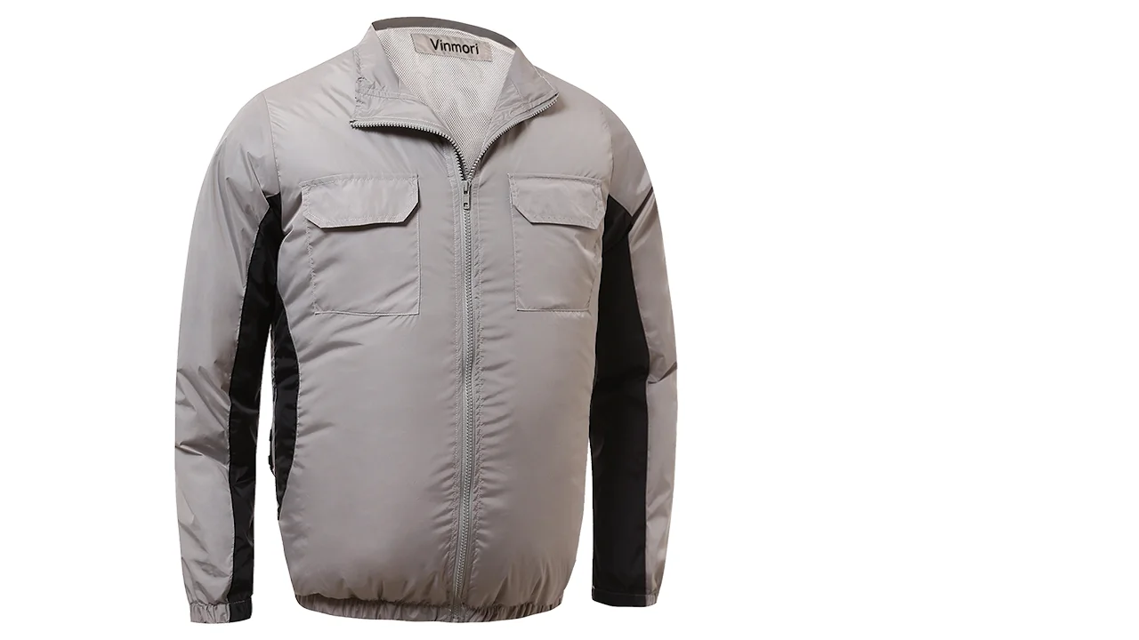 Vinmori Instock Men 5v Usb Powered Cooling Fan Jacket For Summer High