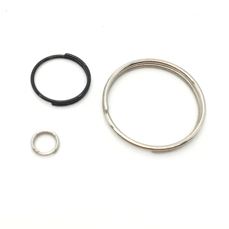 

304 Stainless Steel Jewelry Accessories Connectors DIY Double Ring Split Ring Jump Ring, Silver in stock,accept other colors ,like gold ,black,etc.