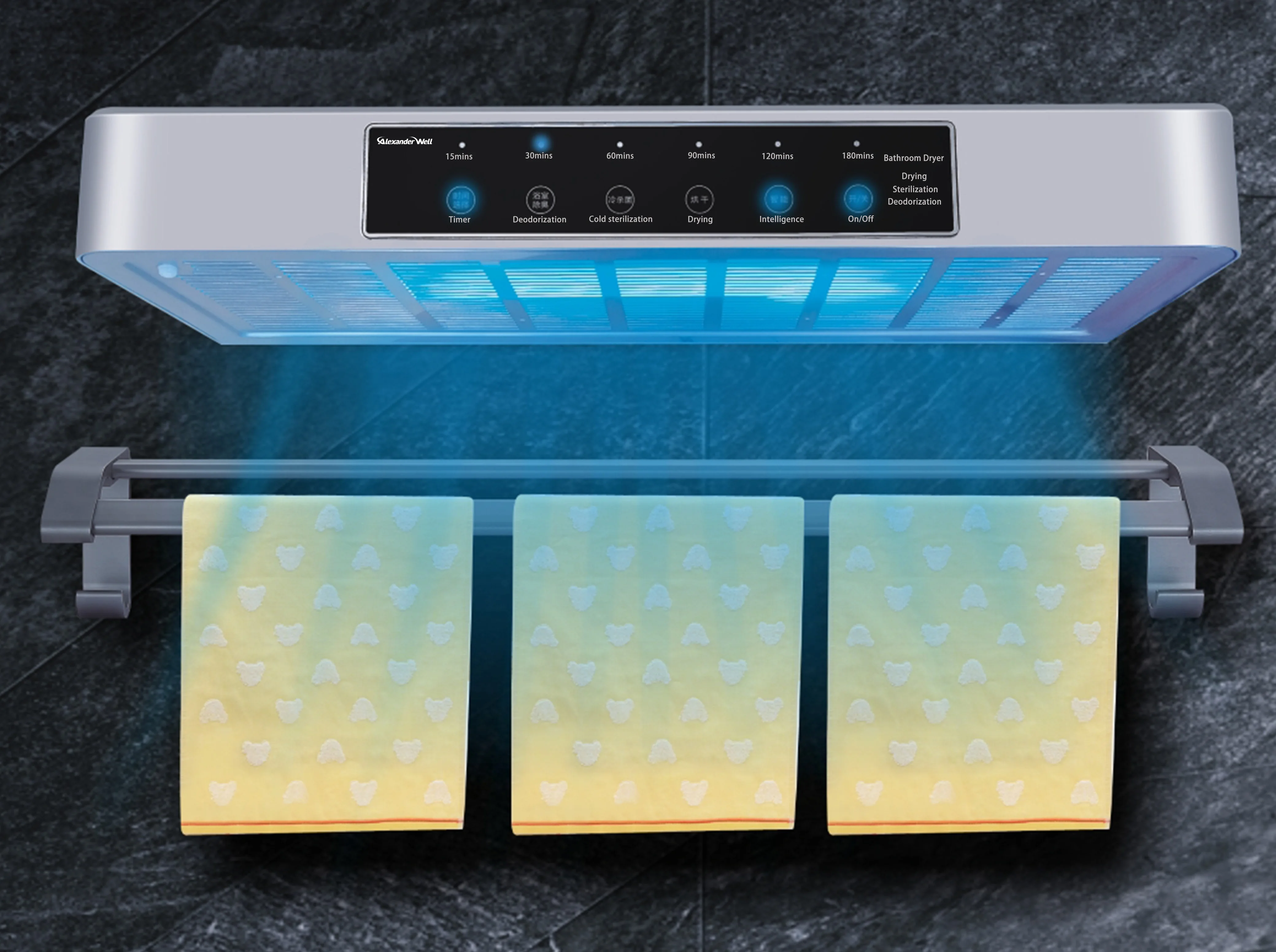 intelligent Towel Infrared Dryer Wall Mount Household Disinfection UV