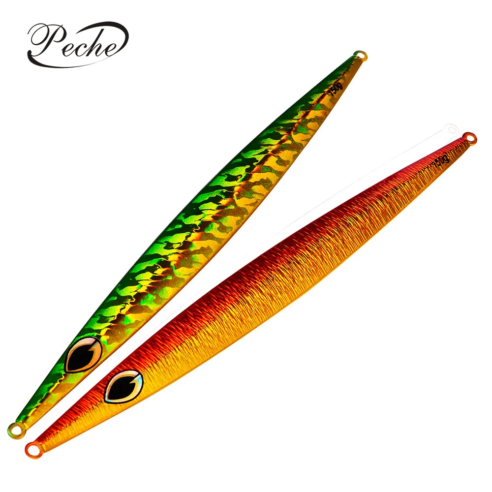 

Leurre De Peche Fishing Lure Saltwater 150g 21cm Slow Pitch Jigs Lure Isca Artificial Spinner Casting Bait Metal Jigging Lures, 6 colors as showed