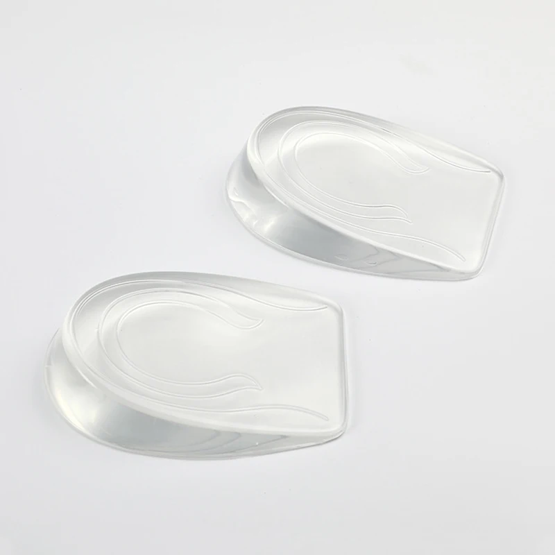 

anti slip adhesive invisible silicone gel instant shoe height boosting insoles increase men, Clear