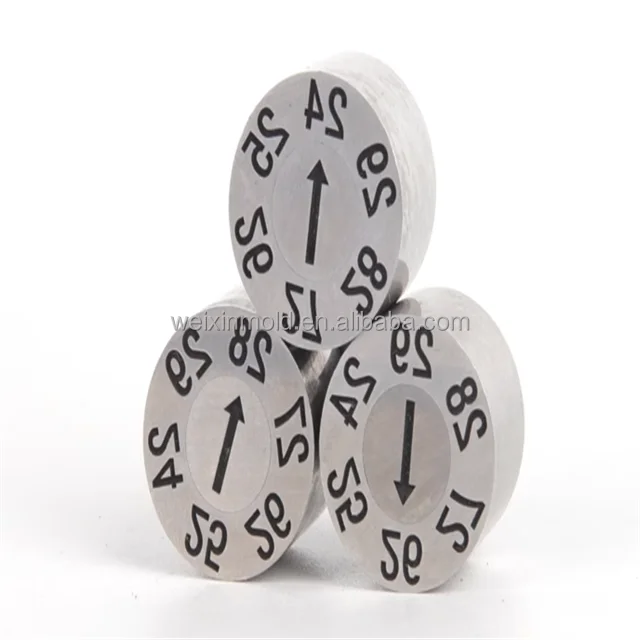 Plastic Injection Mold Calender Inserts 2026 Year Date Inserts 16*10MM