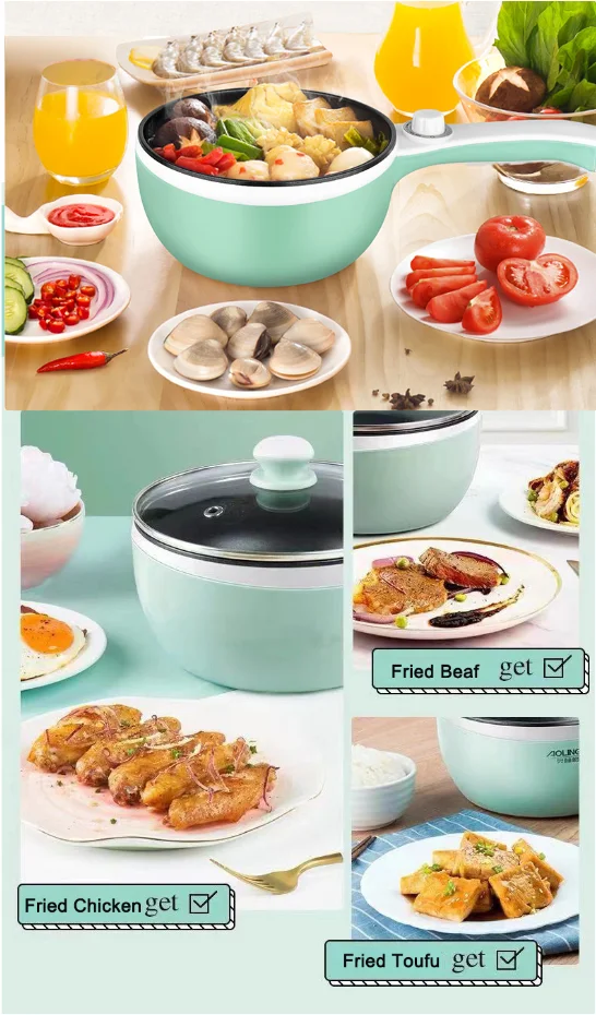 1pc Electric Hot Pot Home Multi Functional Electric Cooking Pot