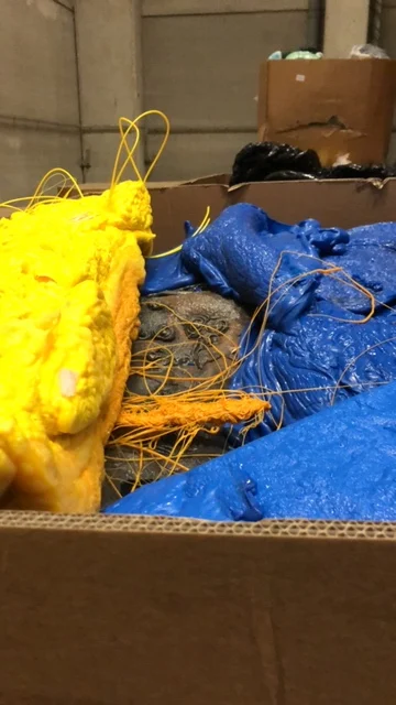 
PE / PP lumps brick mix colour 