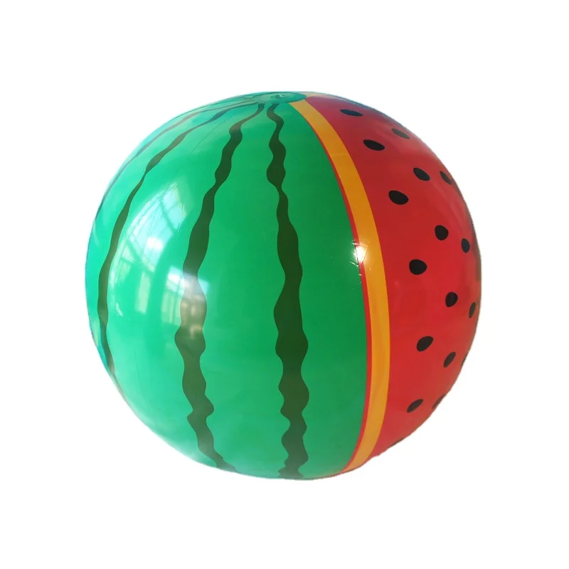 

2021 Popular OEM PVC swimming pontoon floats beach swim balls inflatable watermelon ball for water sports, Green