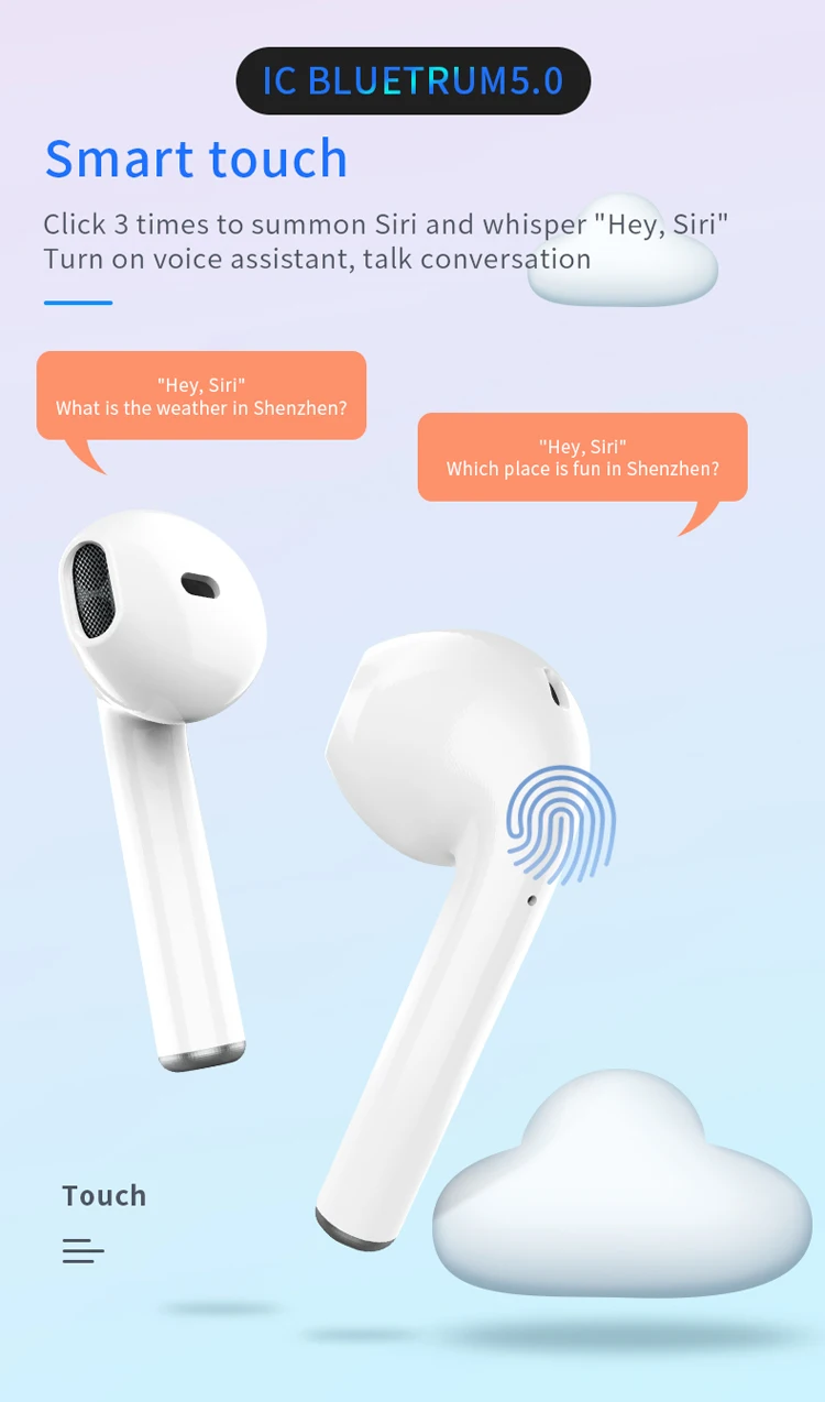 Factory TWS 5.0 Bluetooth Headphone Wireless Earphones Stereo Sweatproof Earbuds - ANKUX.COM