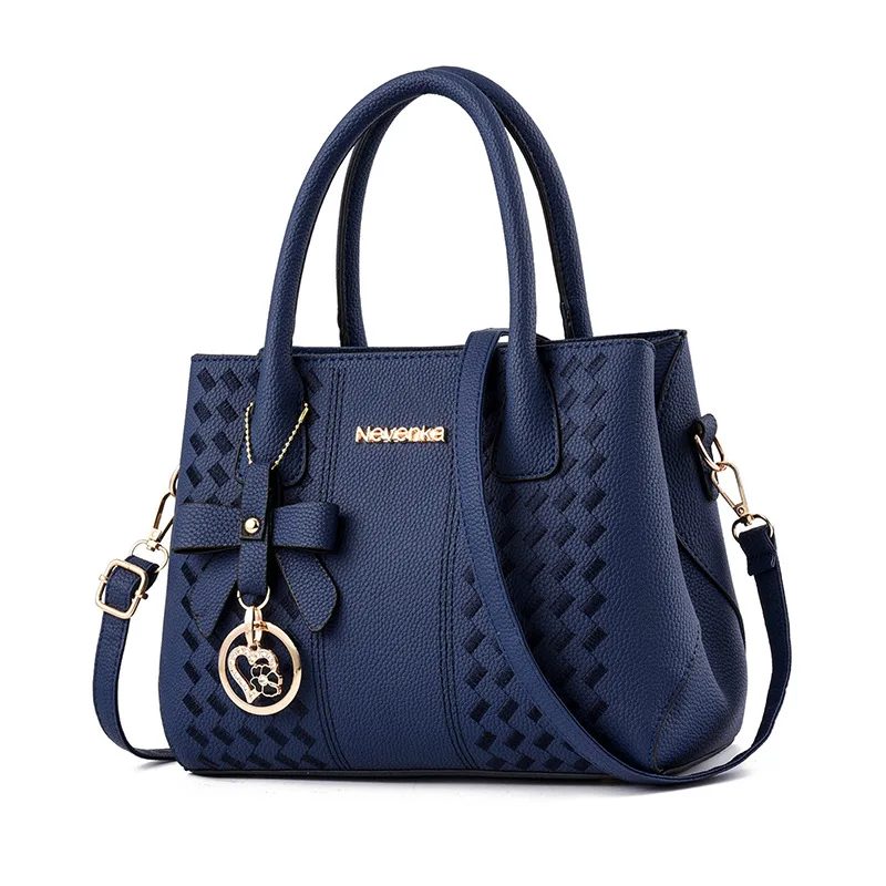 

Hot Sales 2019 Embroidery Women's Handbags Ladies Shoulder Bag PU Leather Tote Bags for Women