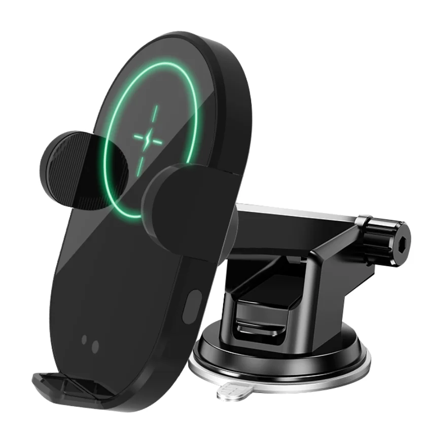 

15W Wireless Charger Car Phone Holder for iPhone Samsaung S10 S9 Fast Wireless Charging Air Vent Mount Suction Qi Charger, Black