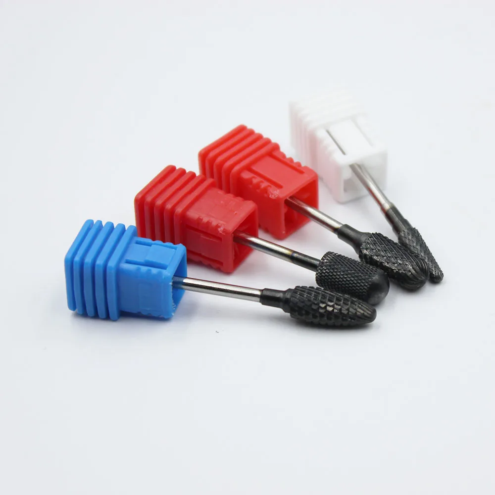 

high quality recycling blue flame head coating carbide tungsten nail drill bits, Black.purple.silver.colours