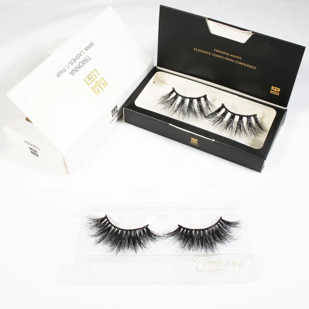 

2021 New Style Eyelash Packaging Box 3d Silk Black Lashes Custom Oem Customized Fur Long Style Time 25mm Mink Eyelashes