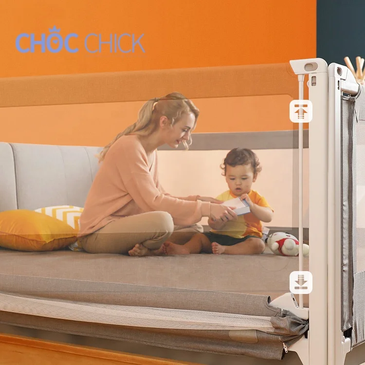

Safety Kids Bed Guard Rail, Adjustable Height Kids Bed Rail For Baby Care/, Grey/customized