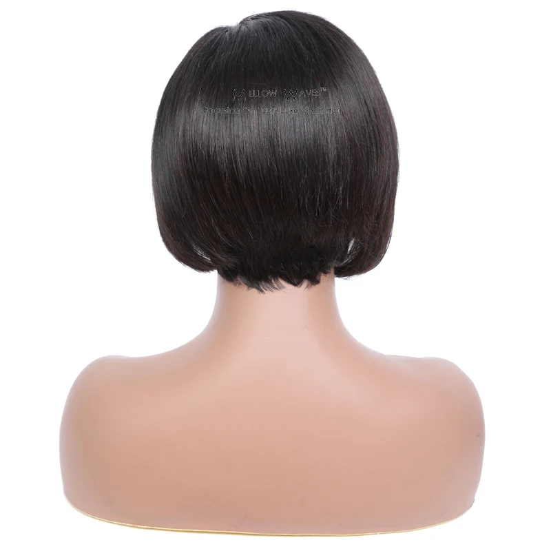 

13x4 Front Lace Wig 6 Inch Human Hair Wigs Glueless Mongolian Brazilian Hair Swiss Lace Wig