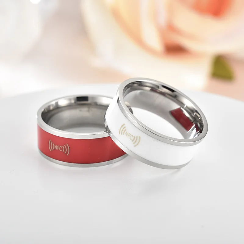 

Wholesale men and women brush wedding band stainless steel oura smart ring stainless steel ring, Picture