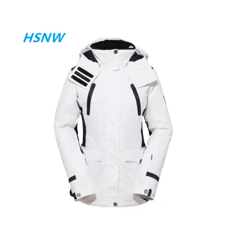 

HSNW Women Ski Jacket Girl Winter Coat Outdoor Jacket for Women Ladies Winter Jacket Waterproof, White black