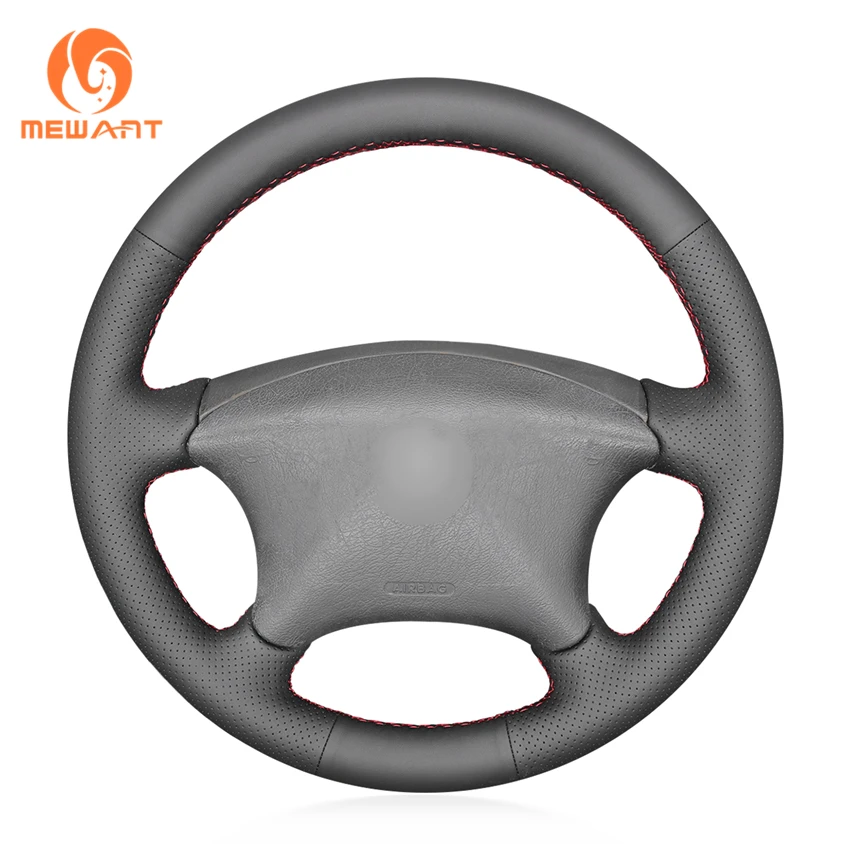 

Hand Sewing Black Artificial Leather Steering Wheel Cover for Citroen Xsara Picasso 2003-2010 Peugeot Partner 2003-2008