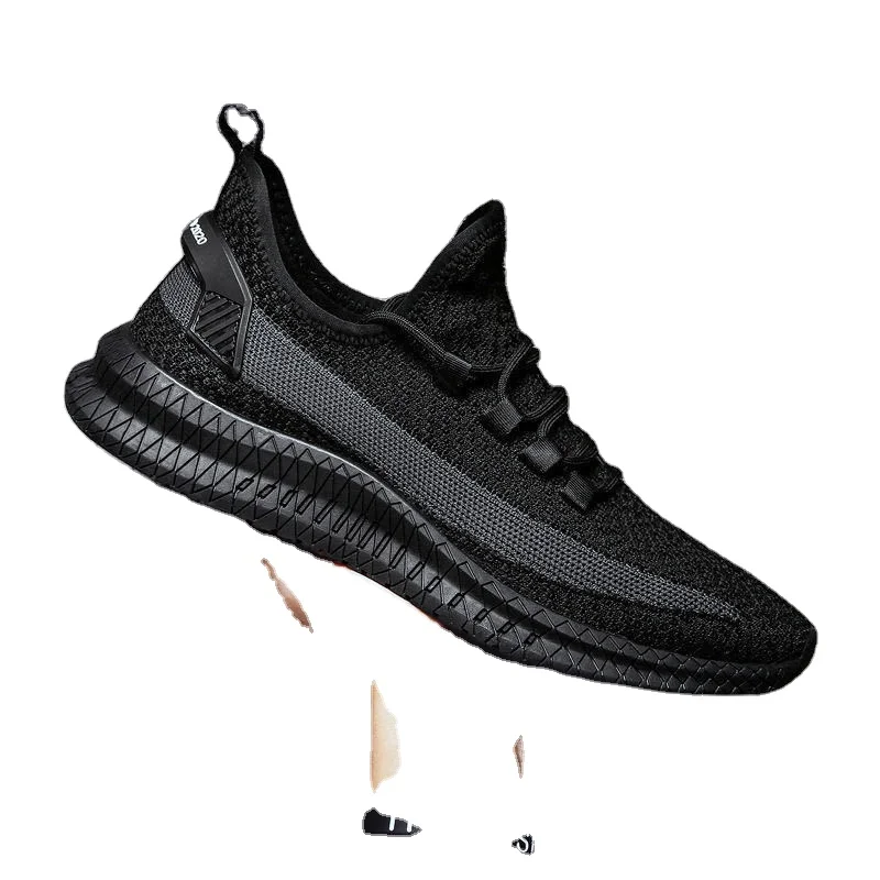 

2022 new men's shoes summer breathable flying knit casual sports shoes for men