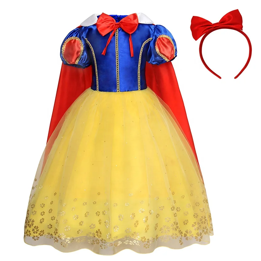 

Princes Snow White Costume Halloween Carnival Christmas Party Girls Cosplay Fancy Dress TV & Movie Costumes Children Dresses