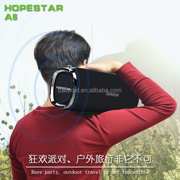 35W Waterproof Hopestar A6 Bluetooth Speaker Audio Speaker Audio Bass Subwoofer Outdoor Portable Wireless Speaker + Mobile Power - ANKUX.COM