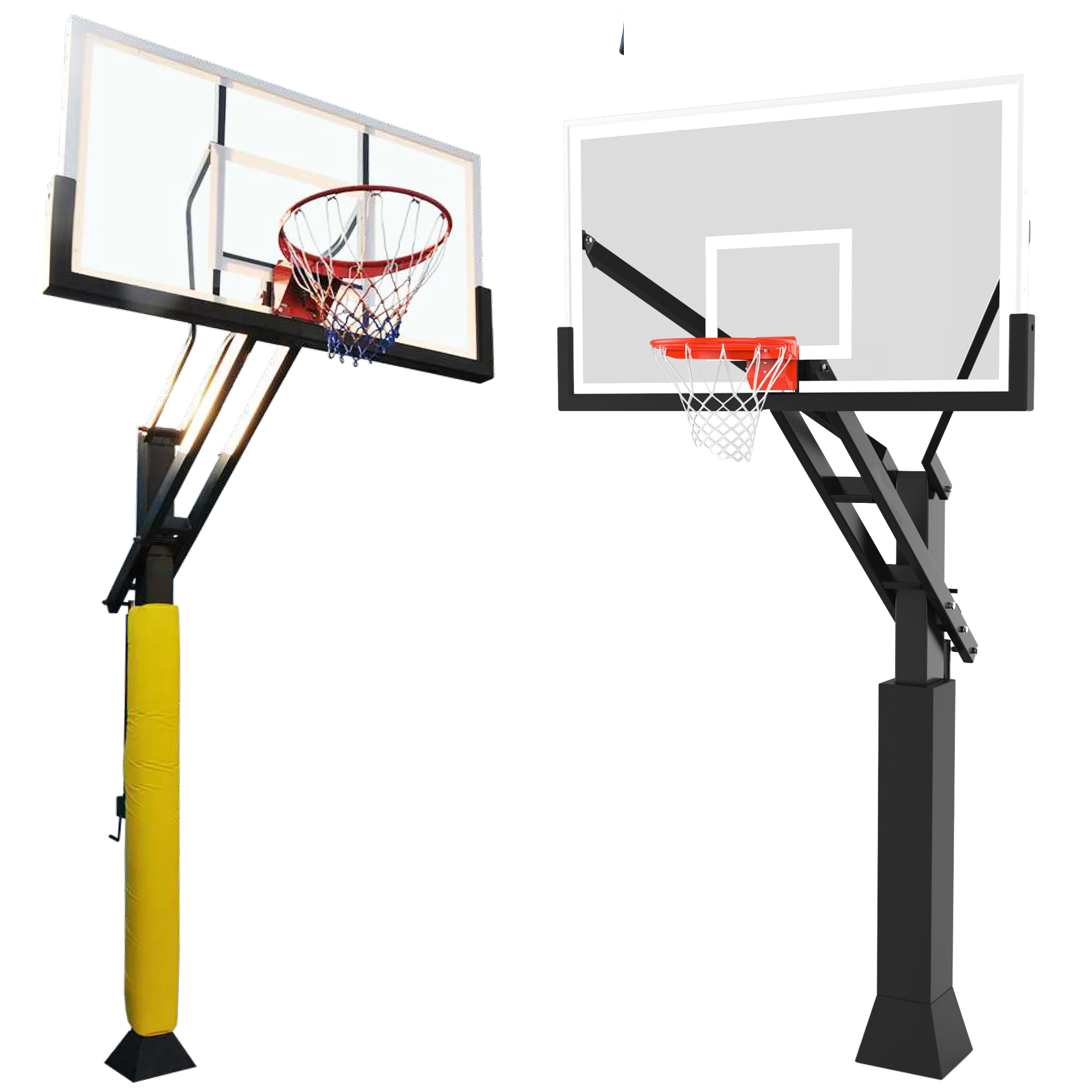 Basketball Equipment Height Adjustable Inground Basketball Hoop Stand