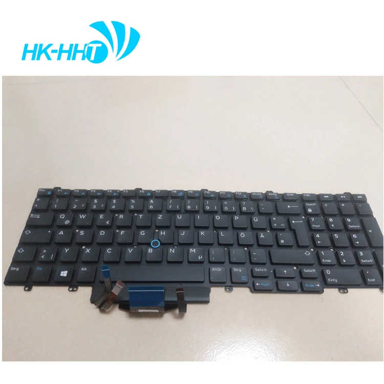 

HK-HHT Laptop GR German Keyboard light for DELL Latitude E5550 E5570 E5580