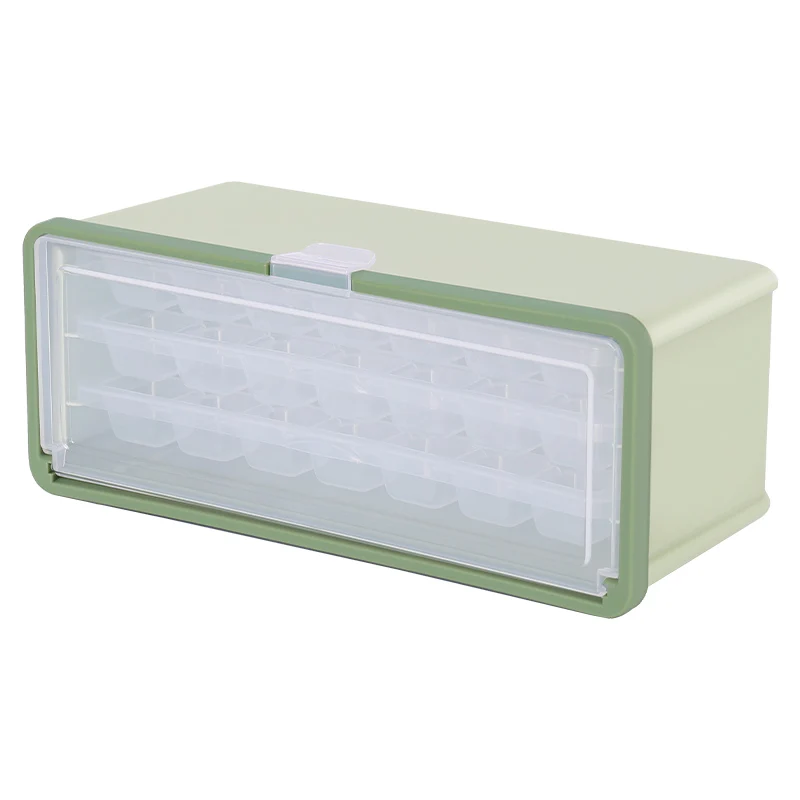 

Haixin Green drawer type ice cube maker mold with scoop and box