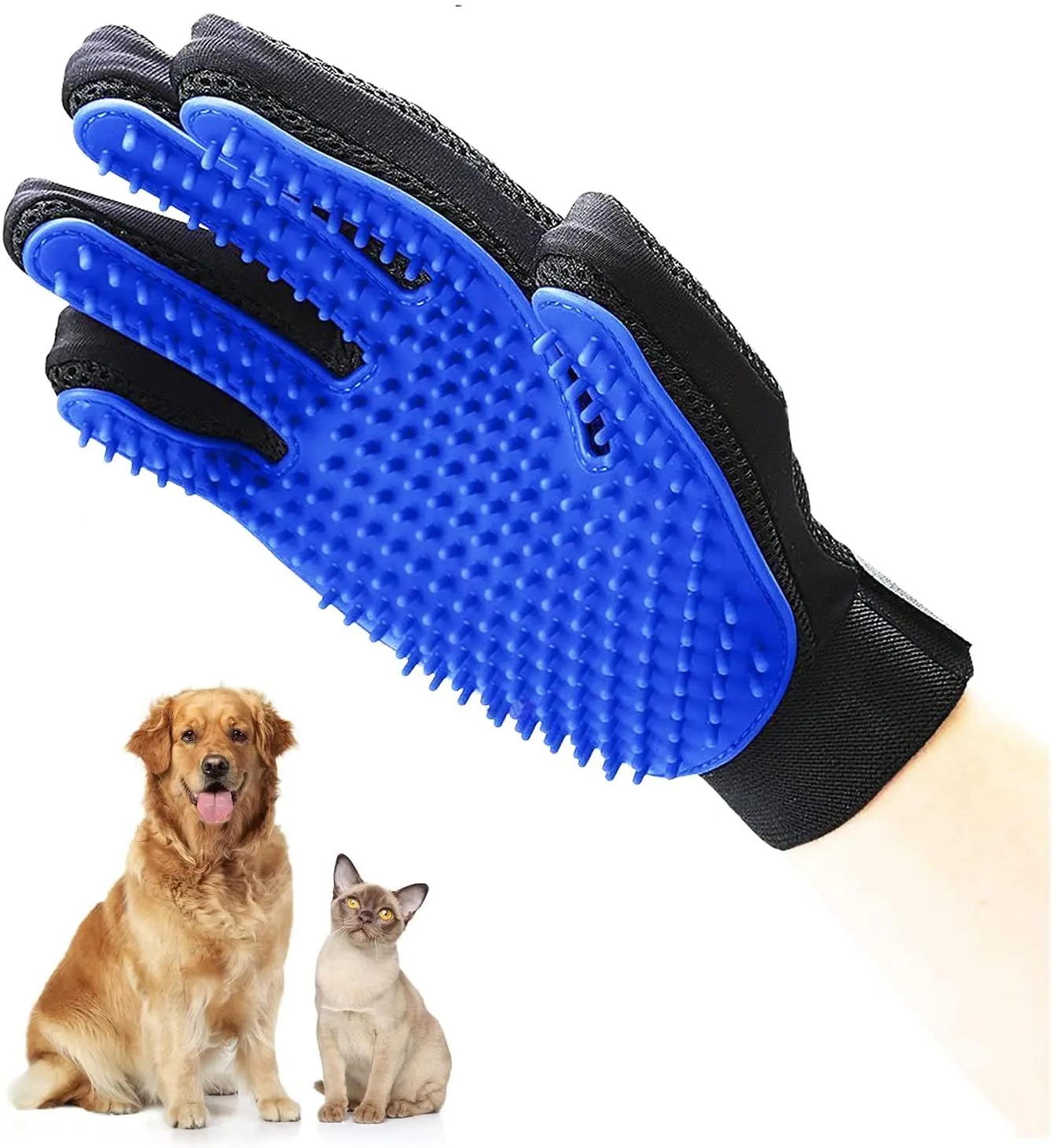 

Pet Grooming Glove Hair Remover Brush Gentle Deshedding Efficient Pet Mitt Pet Massage Gloves